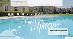 Desktop Screenshot of domaine-sequoias.com